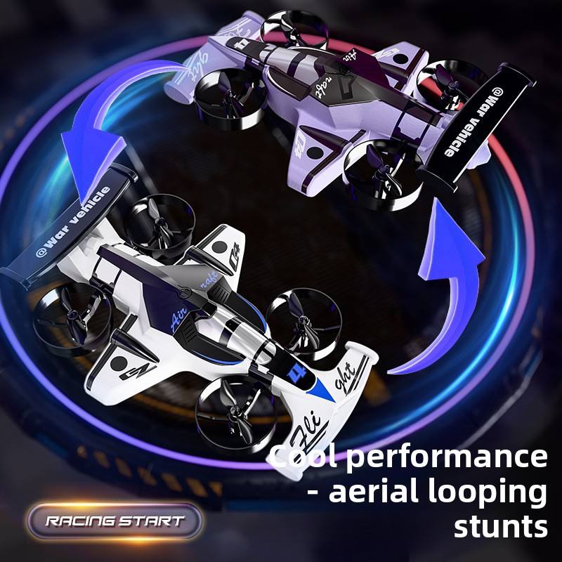 DJ Land Air Dual-use Four-axis Aircraft Aerobatic Drift Two-in-one Remote Control Drone Plastic 1080p