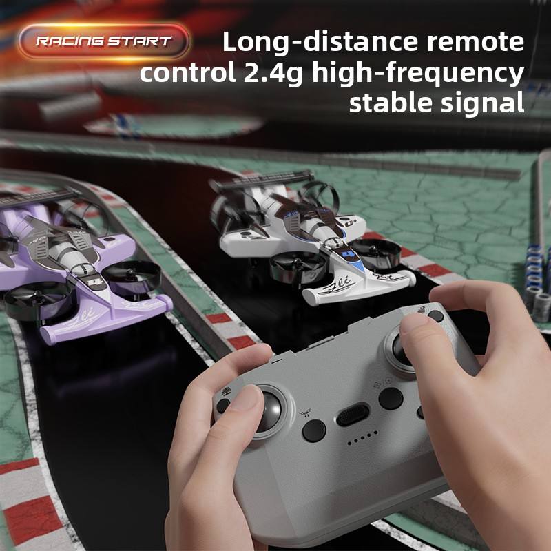 DJ Land Air Dual-use Four-axis Aircraft Aerobatic Drift Two-in-one Remote Control Drone Plastic 1080p