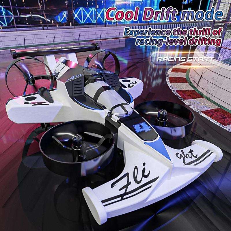 DJ Land Air Dual-use Four-axis Aircraft Aerobatic Drift Two-in-one Remote Control Drone Plastic 1080p