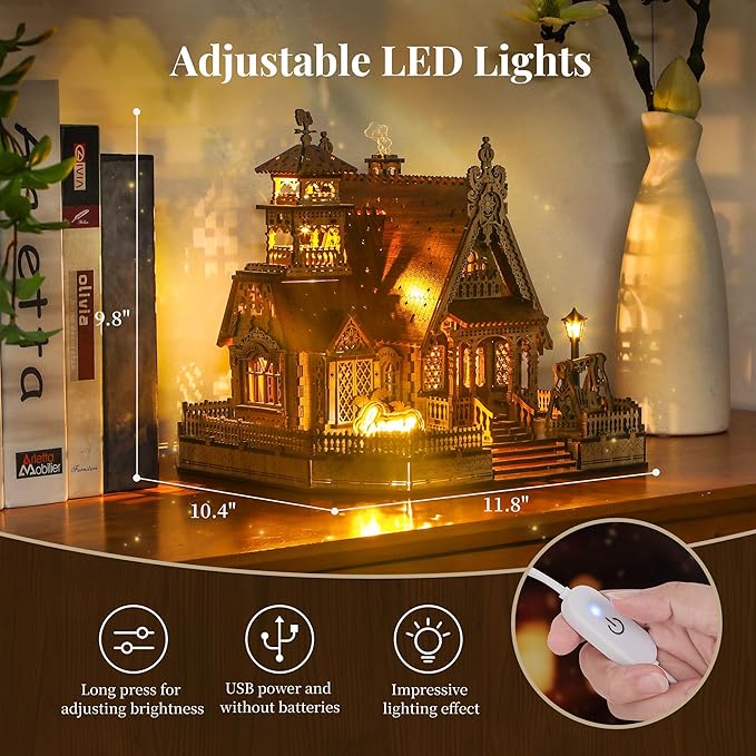 DIY Miniature Building Kit with Spark LED Lights